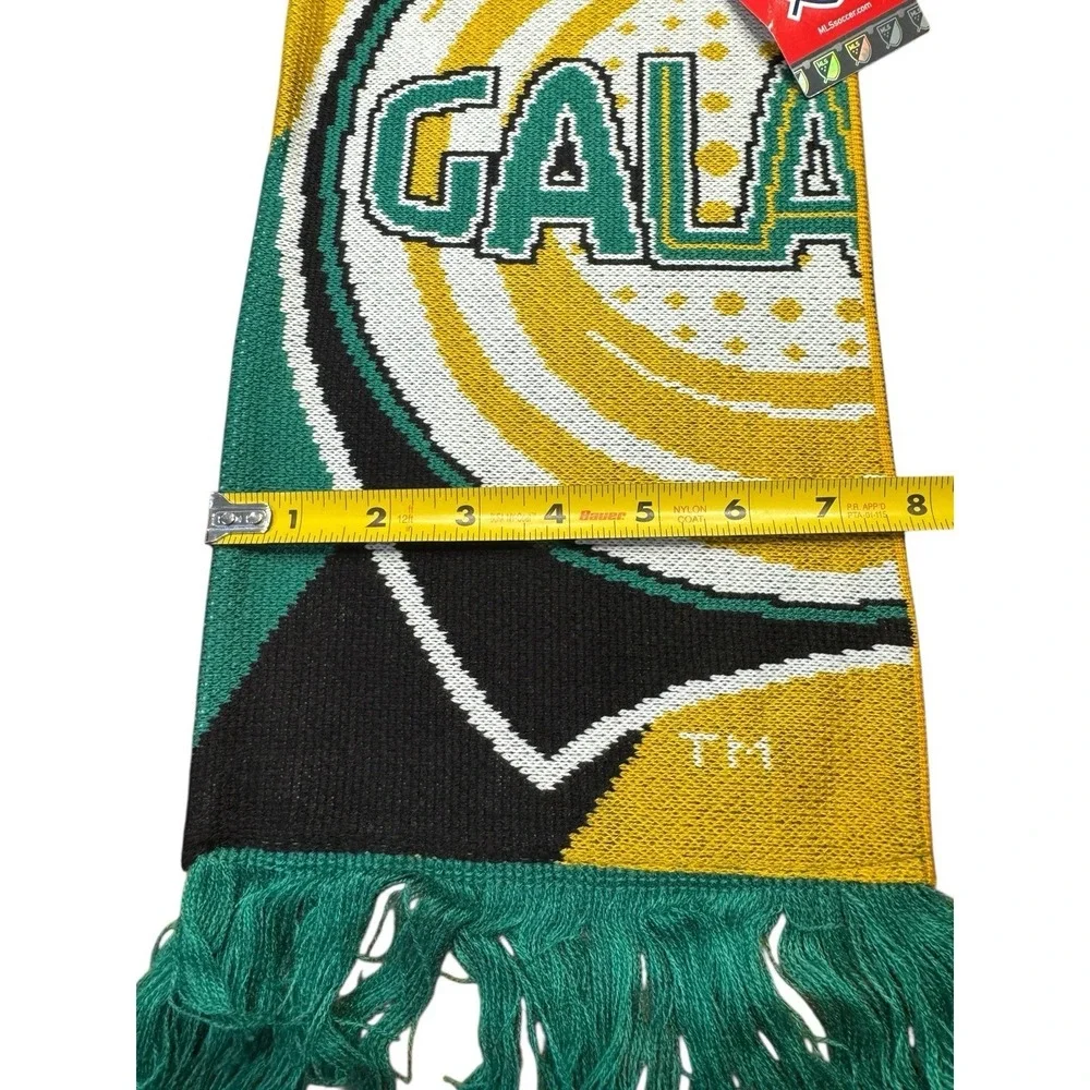 LA Galaxy Retro Logo Soccer Scarf‎ NEW Green Yellow MLS